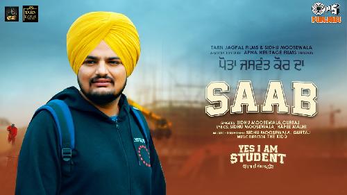 Saab (Yes I Am Student) New Punjabi Song 2021 By Sidhu Moose Wala, Gurtaj Poster